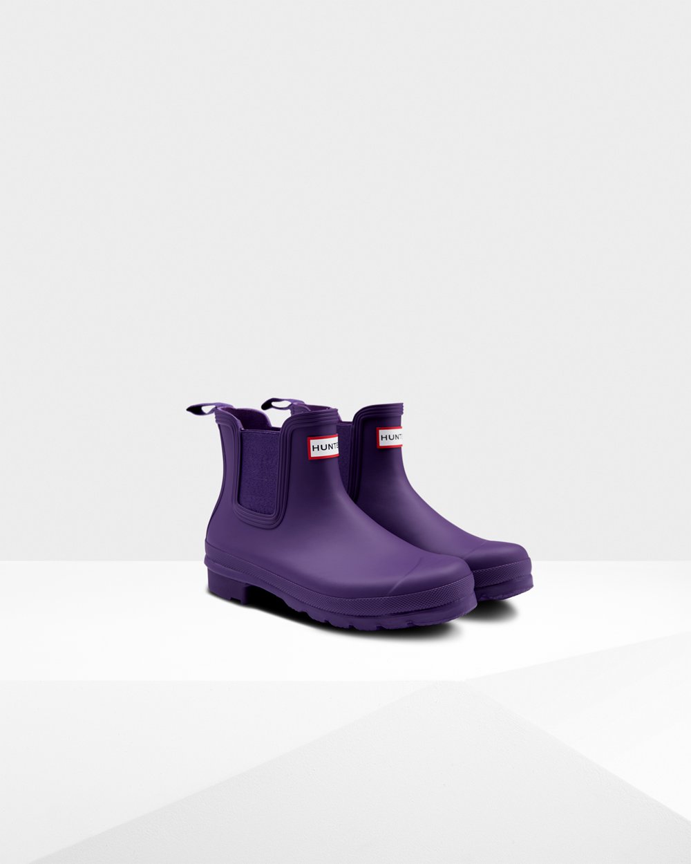 Womens Chelsea Boots - Hunter Original (03SFRTYQE) - Blue Purple